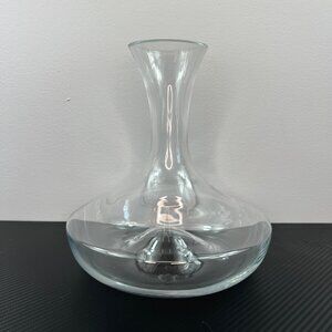 Glass Wine Decanter Carafe Vase Made In Germany Concave Bottom Wide Base